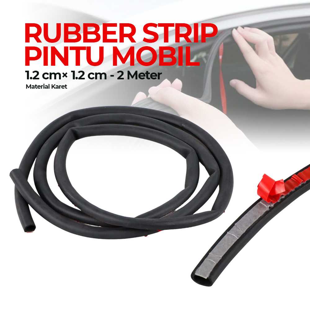 Rubber Strip Door Seal Epdm Pintu Mobil D Type Car 2M Alat Mobil Burnhilda