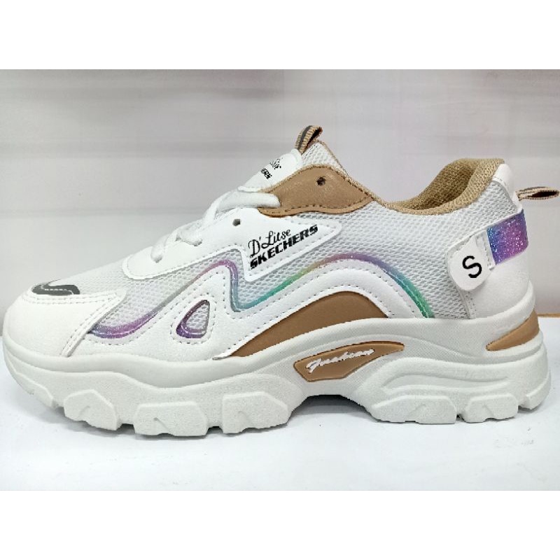 Sepatu Feata Wanita Dewasa Ukuran 37-40 Sepatu D'Litse Skechers Fasion Wanita Terbaru Model Korea.