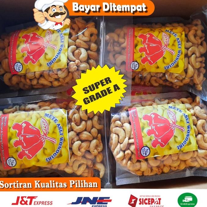 

Grade A Super Kemasan Premium Kacang Mete Mede Goreng 500Grm Asli Cheeksredstore