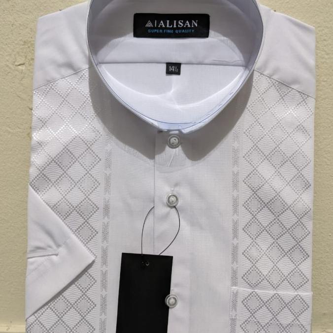 Baju KOKO ALISAN BORDIR lengan pendek TERMURAH