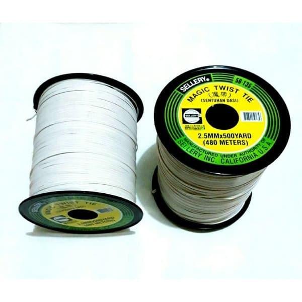 

Pengikat Kabel (Twist Tie) Sellery 480 Meter (480M) Putih (White)