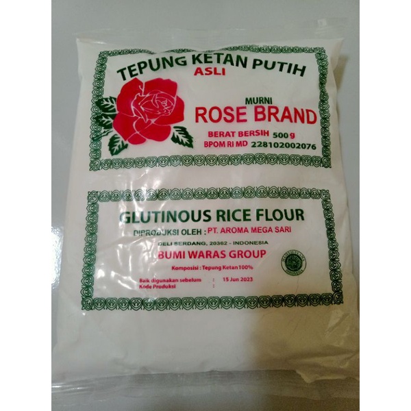 

Tepung Ketan Putih Rose Brand 500gr