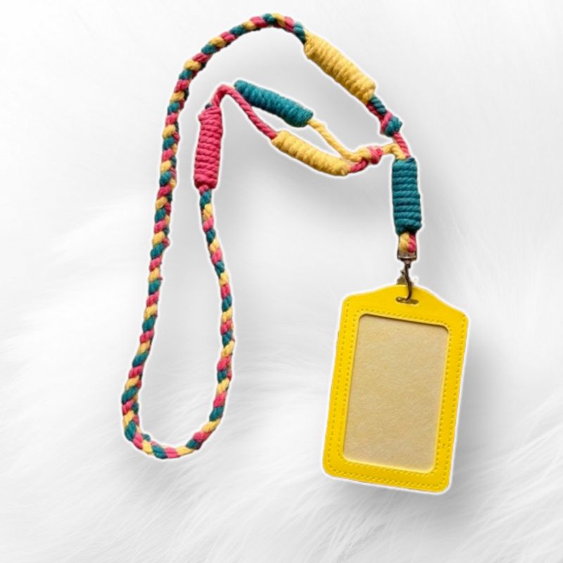 

Macrame Lanyard Name Tag Id Card / Gantungan Hp / Lanyard Phone