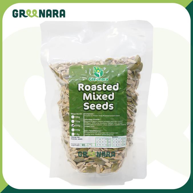 

SALE ROASTED MIXED SEEDS 250GR (SUNFLOWER SEED & PUMPKIN SEED)