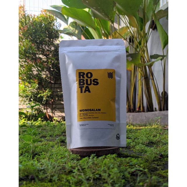 

Kopi Robusta murni (Biji & Bubuk) 100 gram, Wonosalam