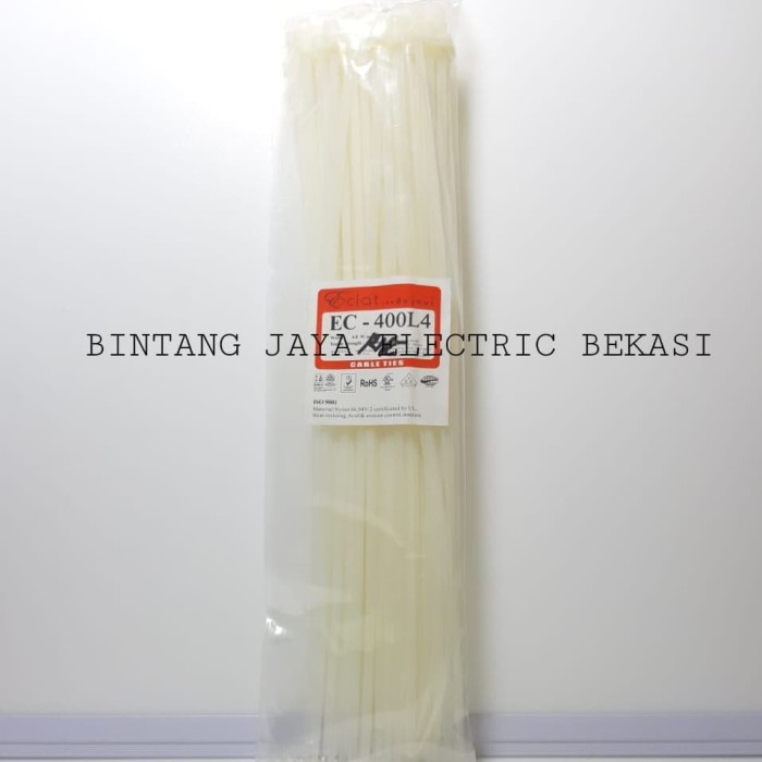 

Terlaris Kabel Tis / Cable Ties Eclat Ec-400L4 / 40Cm Nylon