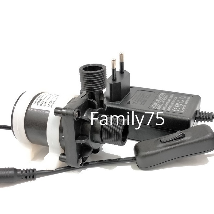 POMPA CELUP DC 12V SUBMERSIBLE PUMP 12 VOLT PAKET ADAPTOR 12V