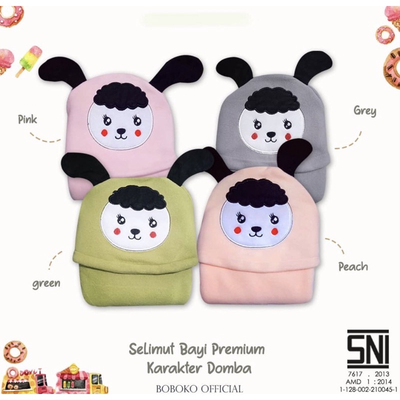 Selimut Karakter Bludru Bayi Boboko