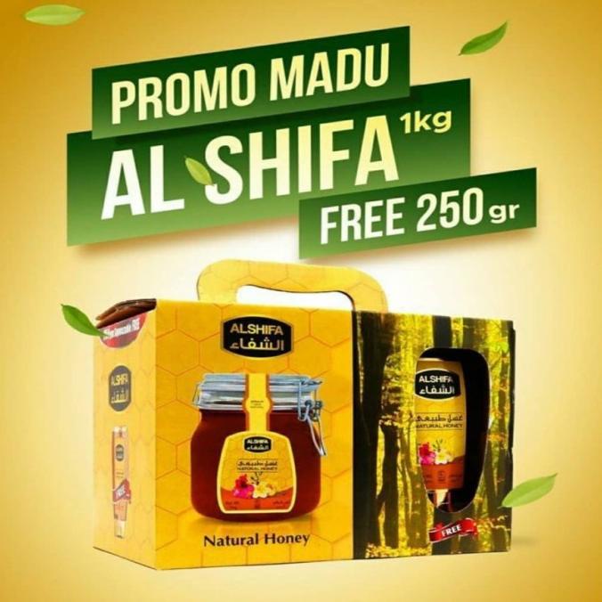 

Madu Alshifa / Al Shifa Paket 1Kg Free 250Gr Original 100%