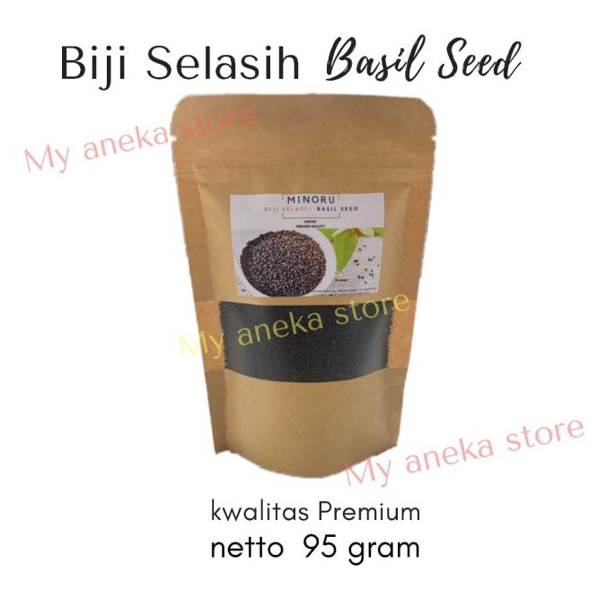 

SALE BIJI SELASIH / BASIL SEED IMPORT KUALITAS PREMIUM 100GR MERK MINORU