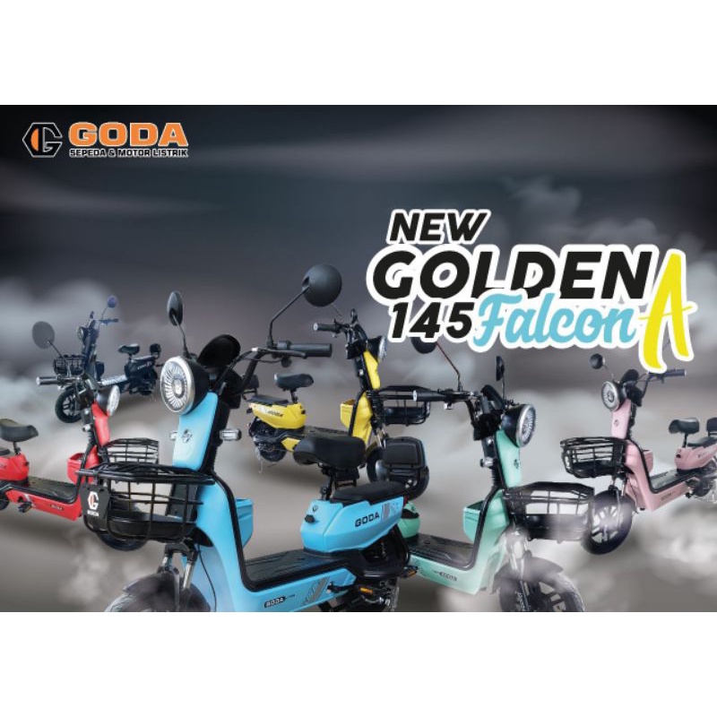 SEPEDA LISTRIK GODA 145 GOLDEN FALCON. NEW