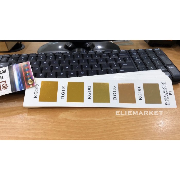 KERTAS FOIL EMAS KHUSUS 1/2 ROLL / HOT STAMPING FOIL / Hotprint / Poly