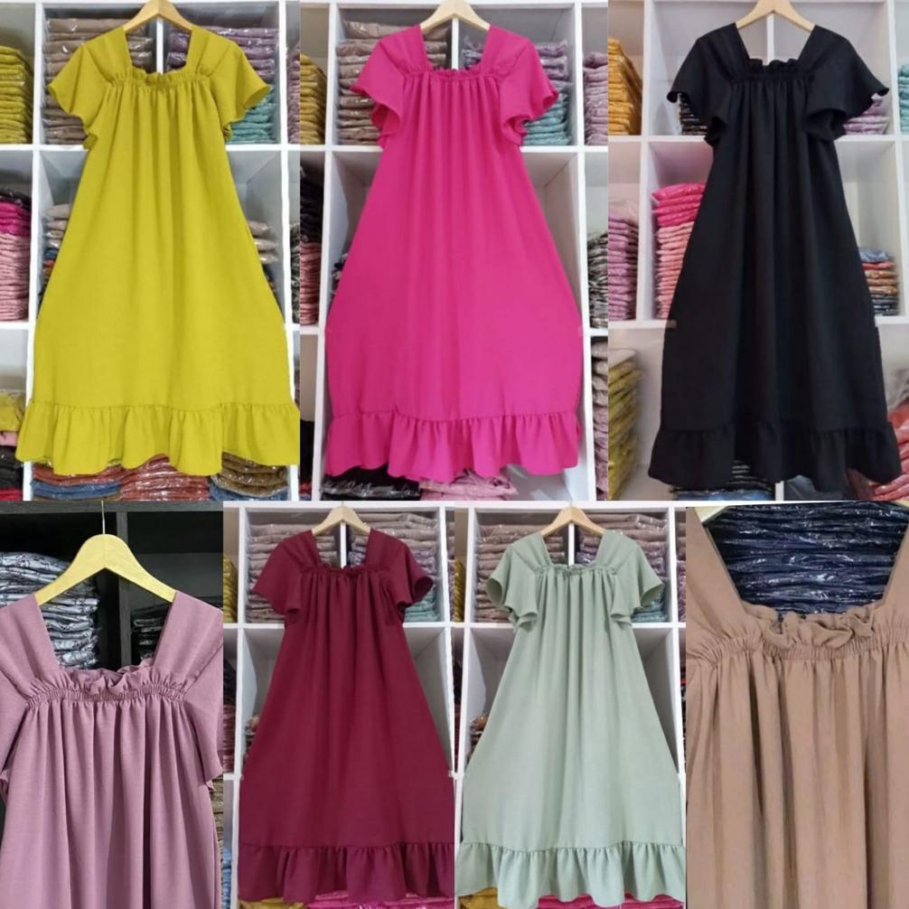 PROMO GILA BAJU DASTER DRESS FUJI LURA DRESS DASTER CRINKLE/DASTER CRINKLE LAURA/LAURA DRESS CRINKLE