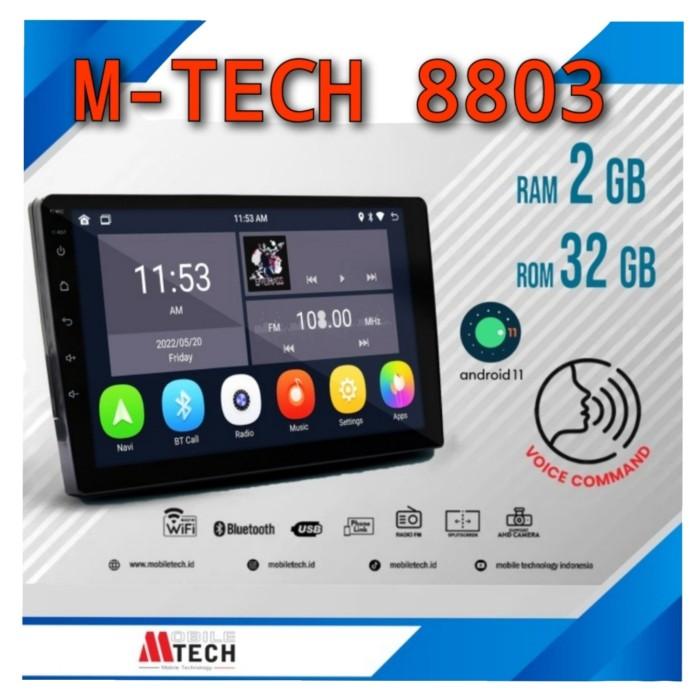 Terlaris Head Unit Android 9" Inch Mtech 8803 Ram 2/32Gb M-Tech 8803 Terbaru
