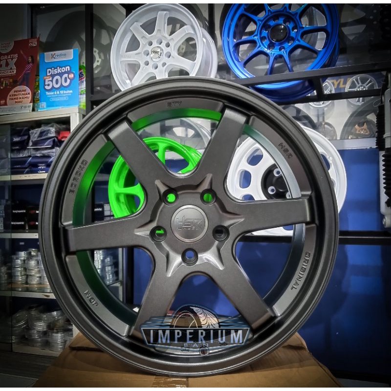 Velg Pelak Model Te37 Hsr STY Untuk Mobil Innova Expander Terios Civic HRV dll Ring 18 Bisa ShoopieP