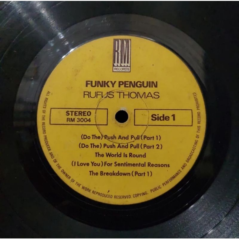 Vinyl Piringan Hitam 12 inch Rufus Thomas - Funky Penguin