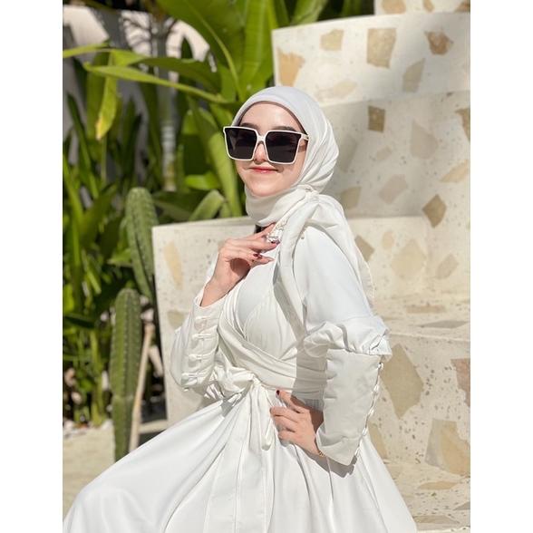 TERLARIS Asiyah Dress || Bridesmaid || Gaun Polos || Dress Maternity || Gaun Pesta READY