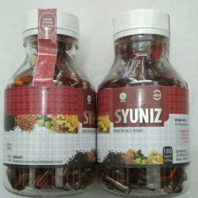 Syuniz 4 in 1 isi 180 kapsul | Zaitun, Habbatussauda, Hulbah, propolis lon06