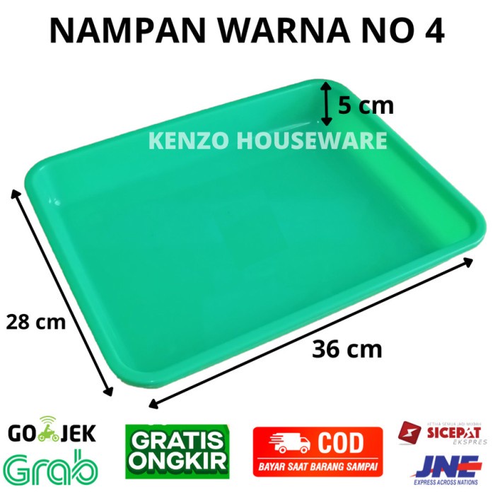 BEST SELLER NAMPAN PLASTIK BESAR JUMBO 04 WARNA NAMPAN TRAY SEMAI BIBIT HIDROPONIK