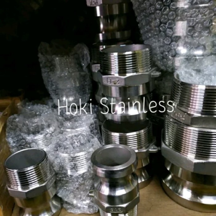 Camlock Fitting / Camlock Coupling SS 316 Type F Ukuran 4" inch