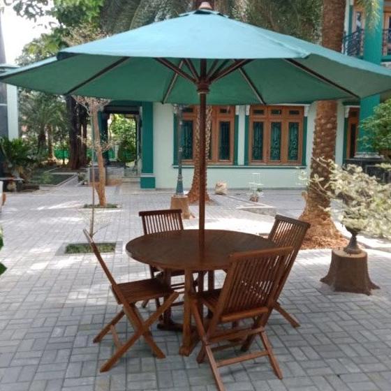 Meja Dan Kursi Jati Payung Taman - Meja Dan Payung Cafe Outdoor Kayu