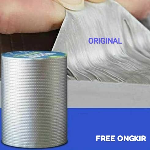 Terlaris Lakban Anti Bocor Alumunium Foil Waterproof Tape 20 Cm X 10 Meter