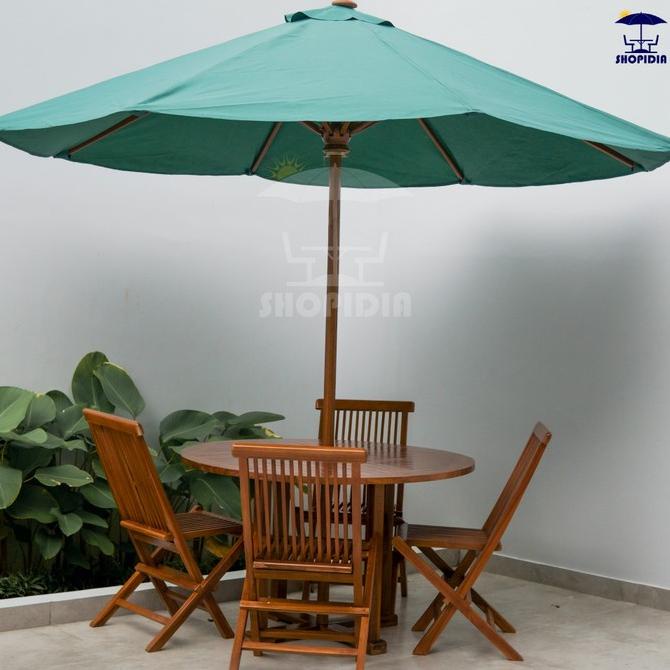 Meja & Kursi Jati Payung Taman