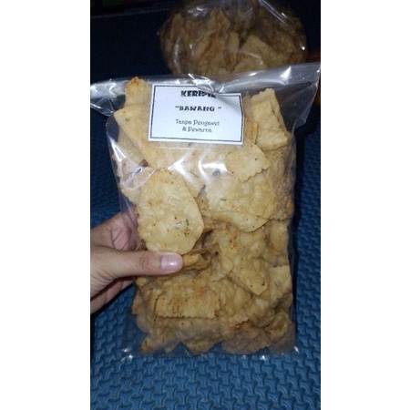 

keripik bawang 250 gram asin pedas
