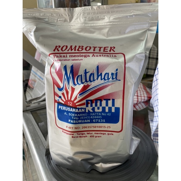 

ROTI MATAHARI PASURUAN ASLI !! Rombotter kering pouch