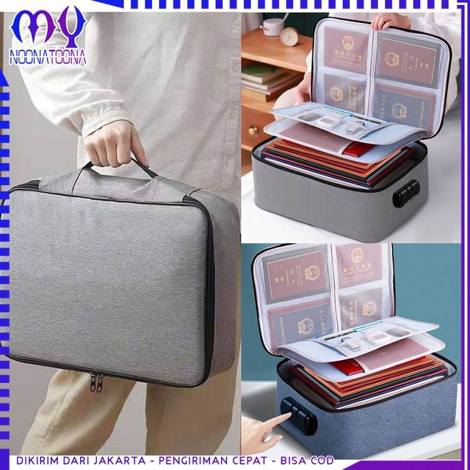 

Terlaris Tas Penyimpanan Berkas 3 Layer Bag Storage Travel Bag Lock Anti Air