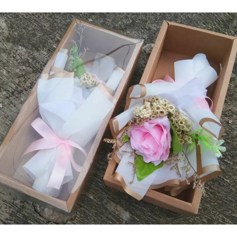 [Free Packing & Card] ROSE FLOWER BOX GIFT BOX BUKET BUNGA MAWAR ARTIFICIAL HAMPERS BUKET BUNGA GIFT