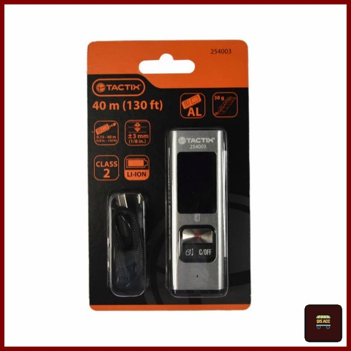 TACTIX Pocket Laser Distance / Meteran Laser Digital 40 Mtr