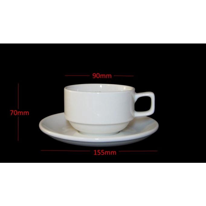 Coffee Cup - Cappucino Coffee Cup - Cangkir kopi With Saucer Porselain