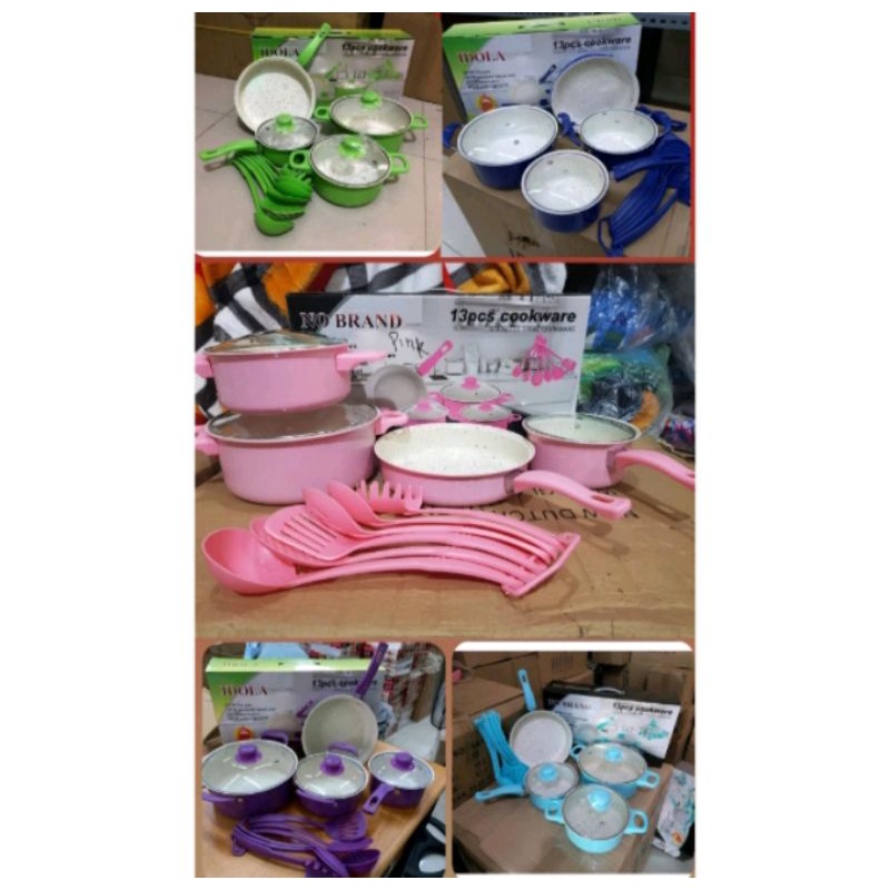 COOKWARE SET 13 PCS/PANCI IDOLA SET TUTUP KACA/PERALATAN MASAK
