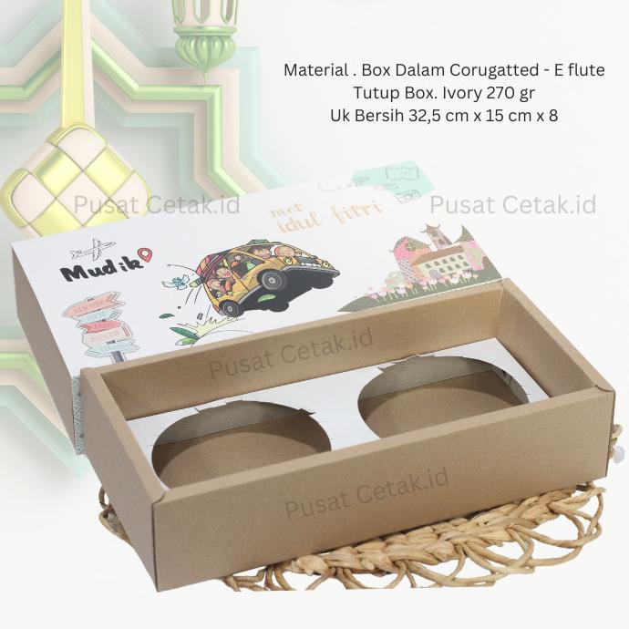 

salle Box/Hampers Tema Lebaran Packaging Parsel Idul Fitri Dus Kue Ekslusif