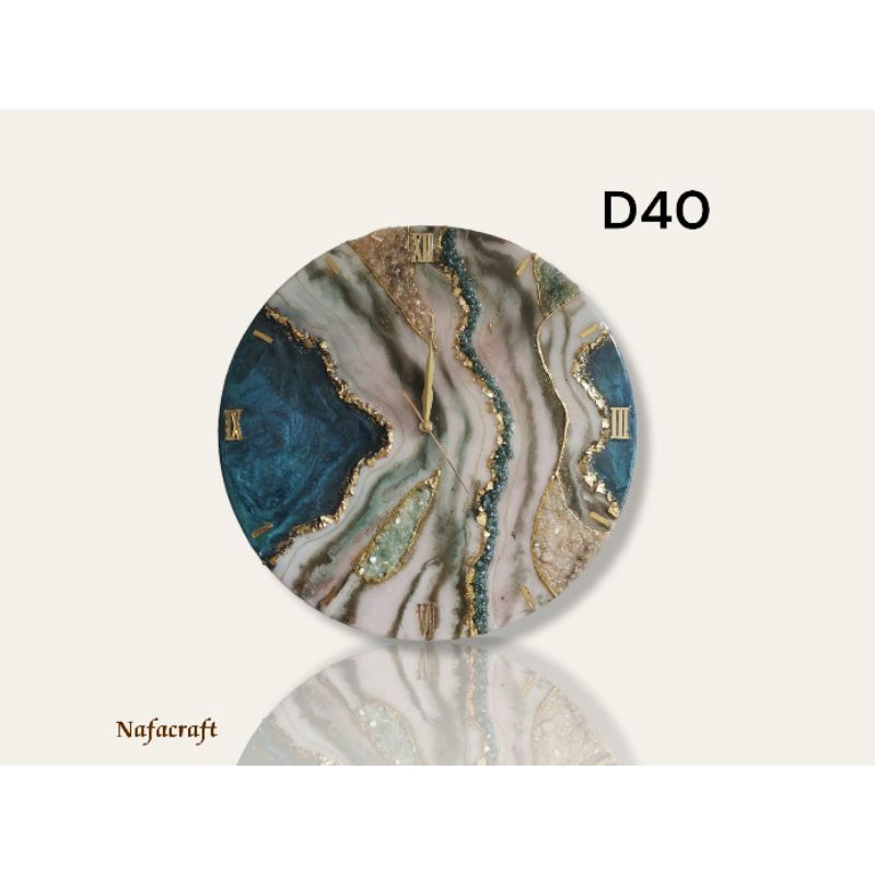 Jam Resin art dinding custom geode