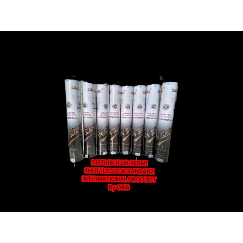 SANSANZ SHUTTLECOCK HITAM / BLACK KARTONAN ISI 50 SLOP/DOZEN HARGA GROSIR/AGEN