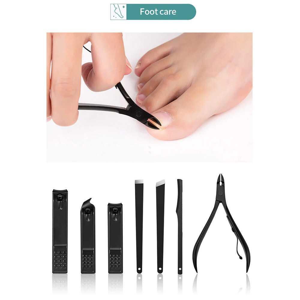 VCHOSE Gunting Kuku Nail Art Set Manicure Pedicure 18 PCS M302 Sugar Baby Gunting Kuku Baby Safe Newborn Gunting Kuku Bayi Gunting Kuku Set Gunting Kuku Cantengan Manicure Set Potong Kuku Bayi Set Newborn Bantengan Manicure Gunting Kuku Miring Pemotong Ku