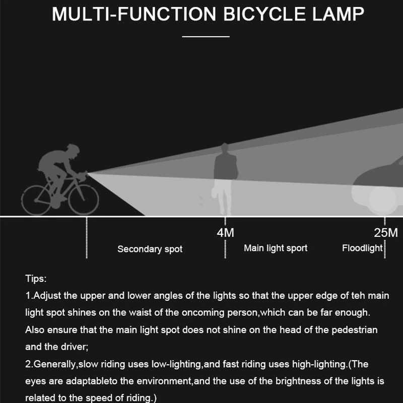 Raypal Lampu Sepeda LED USB Rechargeable Waterproof PL25