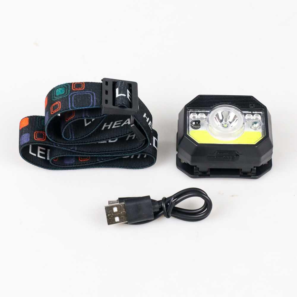 Pocketman Senter LED Kepala Headlamp Waterproof XPG + COB H-K28