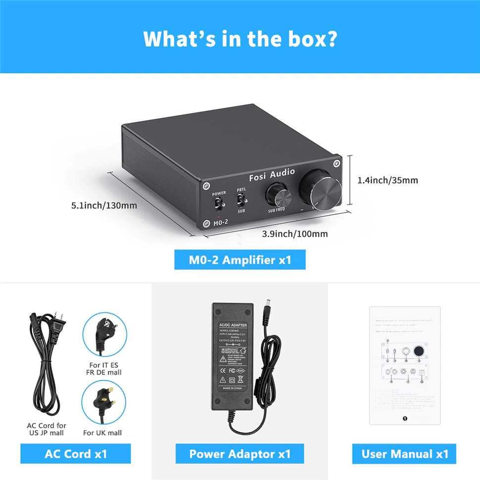 Fosi Audio Subwoofer Amplifier Mono Channel 100W TPA3116 M0-2 Kabel Audio Spliter Kabel Audio Spliter Amplifier Tda Amplifier Tda Kabel Splitter Kabel Splitter Kabel Audio Splitter Kabel Audio Splitter Pam Amplifier Pam Amplifier Amplifier Dac Amplifier D