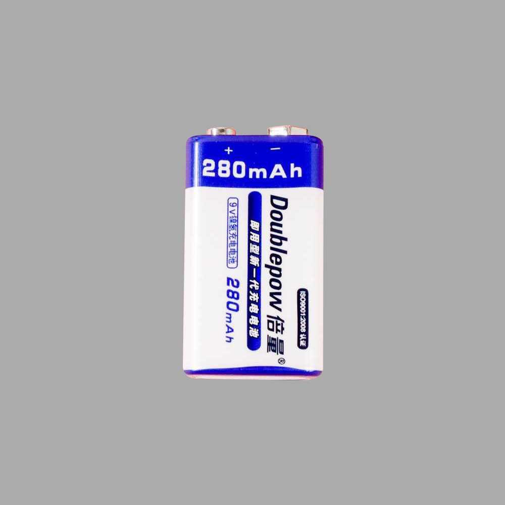 DOUBLEPOW Charger Baterai 2 slot for 9V with 1PCS 9V 280mAh DP-B09 Charger Baterai Tamiya Type C Baterai Aa Baterai Aaa Taffware Fast Charging Charger Baterai Charger Fast Charging Charger Baterai Aa Aa Aaa Charger Batre Batrai Aa Charger Batre Aa Batre