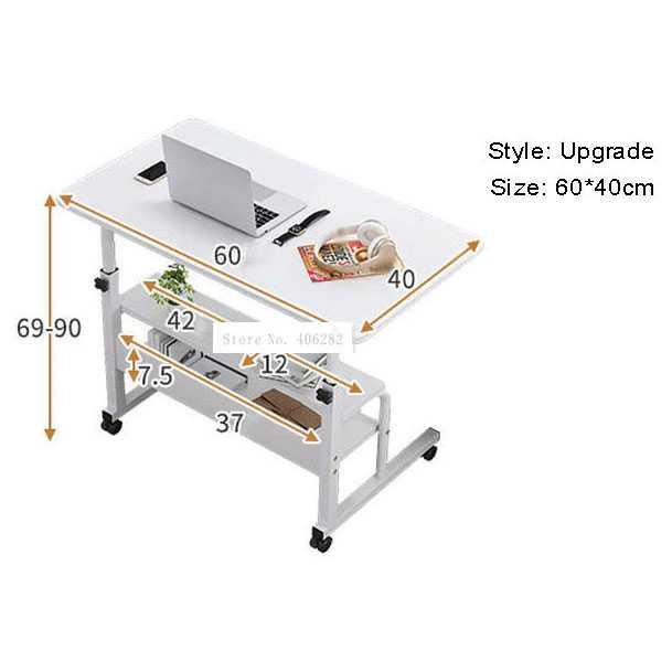 TaffHOME Meja Laptop Adjustable Desk Tiga Tingkat ND04 (OBRAL REJECT)