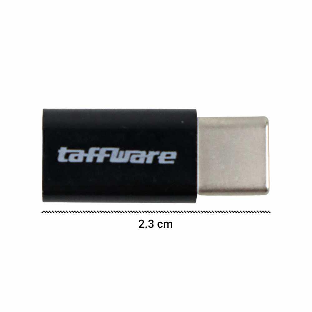 Taffware Plastic Fitting Micro USB to USB 3.1 Type C Adapter - US173