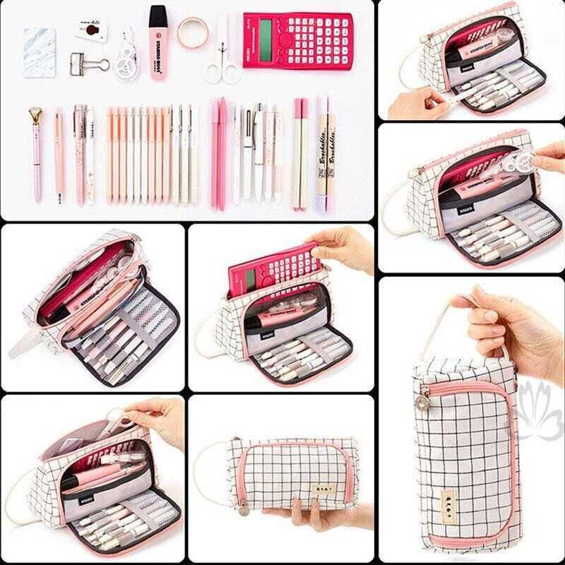 WXPYU Tempat Pensil Pencil Case Pouch Stationery N317 Tempat Pensil Kotak Pensil Korean Style Tempat Pensil Aesthetic Kotak Pensil Aesthetic Tempat Pensil Anak Perempuan Kotak Pensil Anak Perempuan Tempat Pensil Aesthetic Korean Style Kotak Pensil Anak La