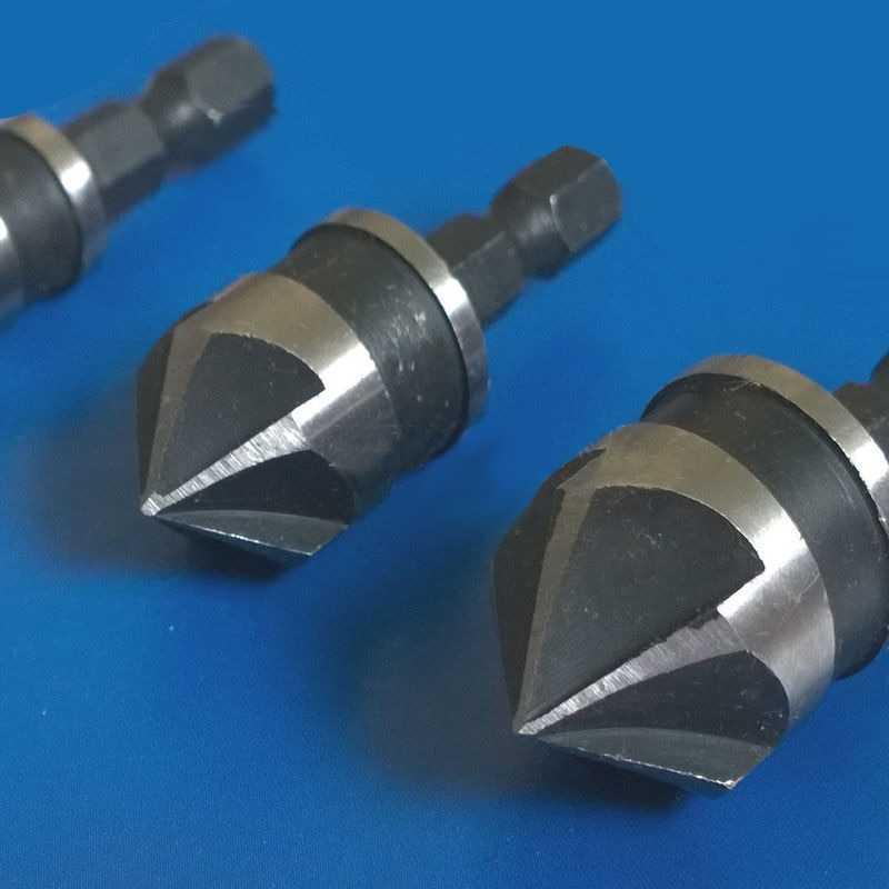 Taffware Mata Bor Drill Bit Countersink Carbon Steel 12 16 19mm 3 PCS