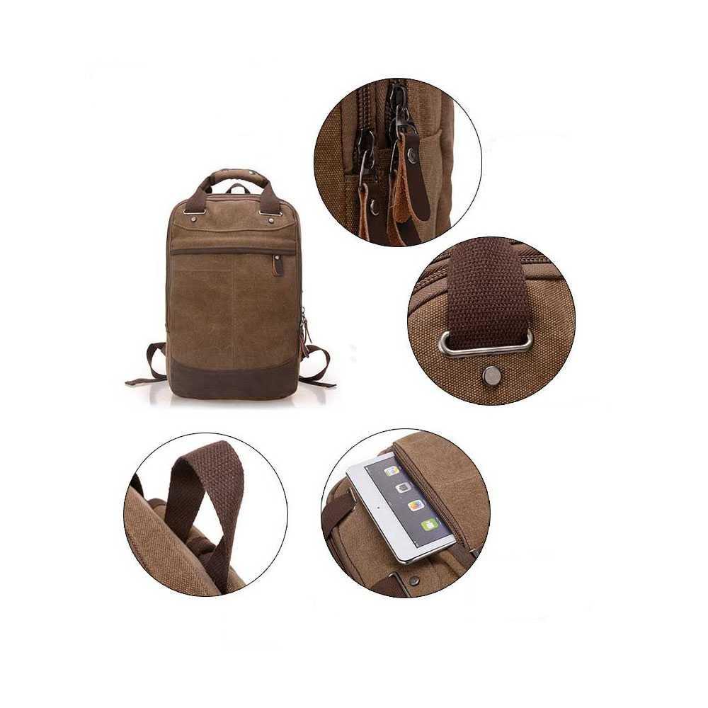 Tas Ransel Pria Bahan Canvas 986