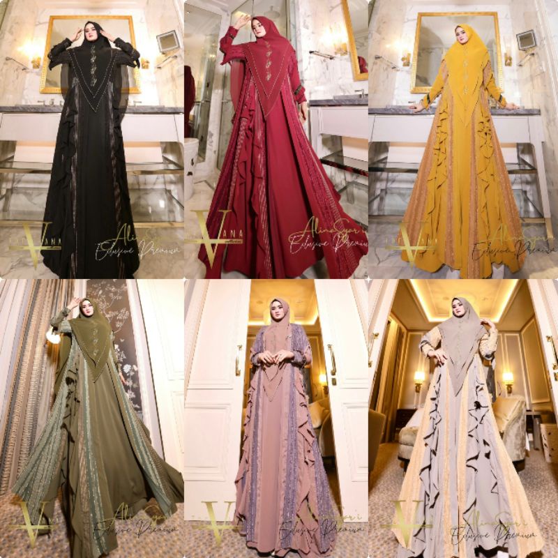 gamis set alina syari trevana
