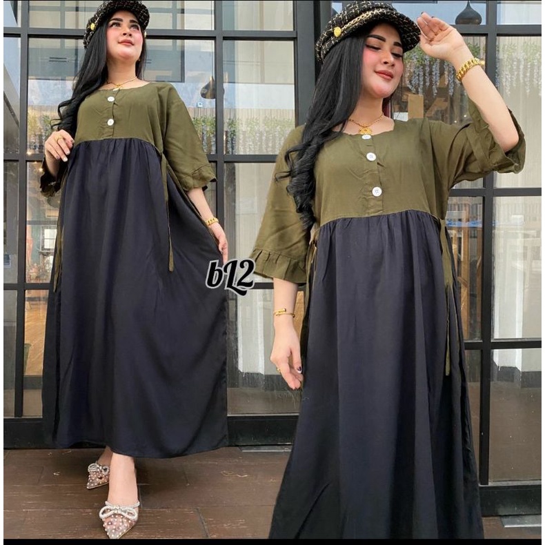 DRES BUSUI KOMBINASI/DASTER/BAJU HAMIL