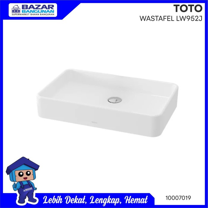 Terlaris Washtafel / Wastafel / Westafel / Basin Toto Lw 952 J / Lw952J White